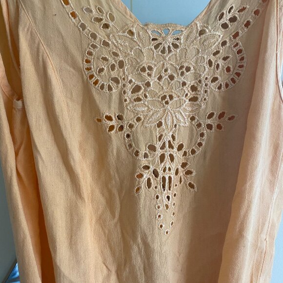 Orange creamsicle A-line summer dress 🍊 🍦 Handmade! - Picture 2 of 6